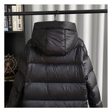 Women's Longline Puffer Coat with Hood, High Shine Quilted Maxi Coat for Winter