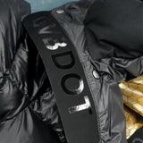 Women's Longline Puffer Coat with Hood, High Shine Quilted Maxi Coat for Winter